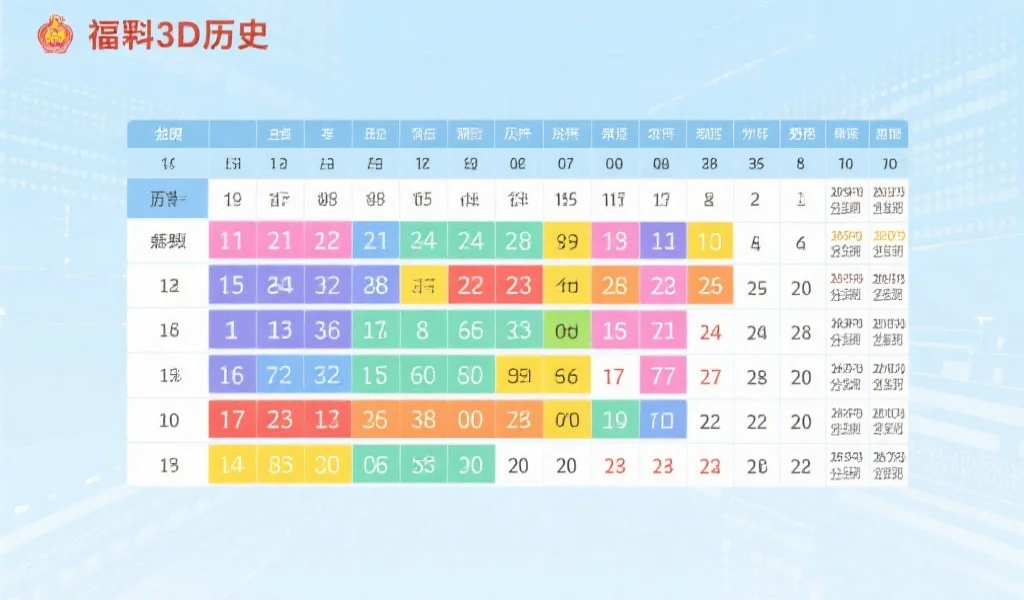福彩3D历史开奖数据回顾：揭示数字组合的趣味规律与周期性